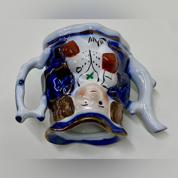 19th Century Vtg Allertons Est. 1831 Gaudy Staffordshire Miniature Toby Teapot - Picture 9 of 16